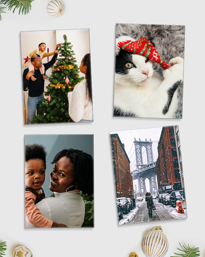 4 Medium Glass Prints Bundle