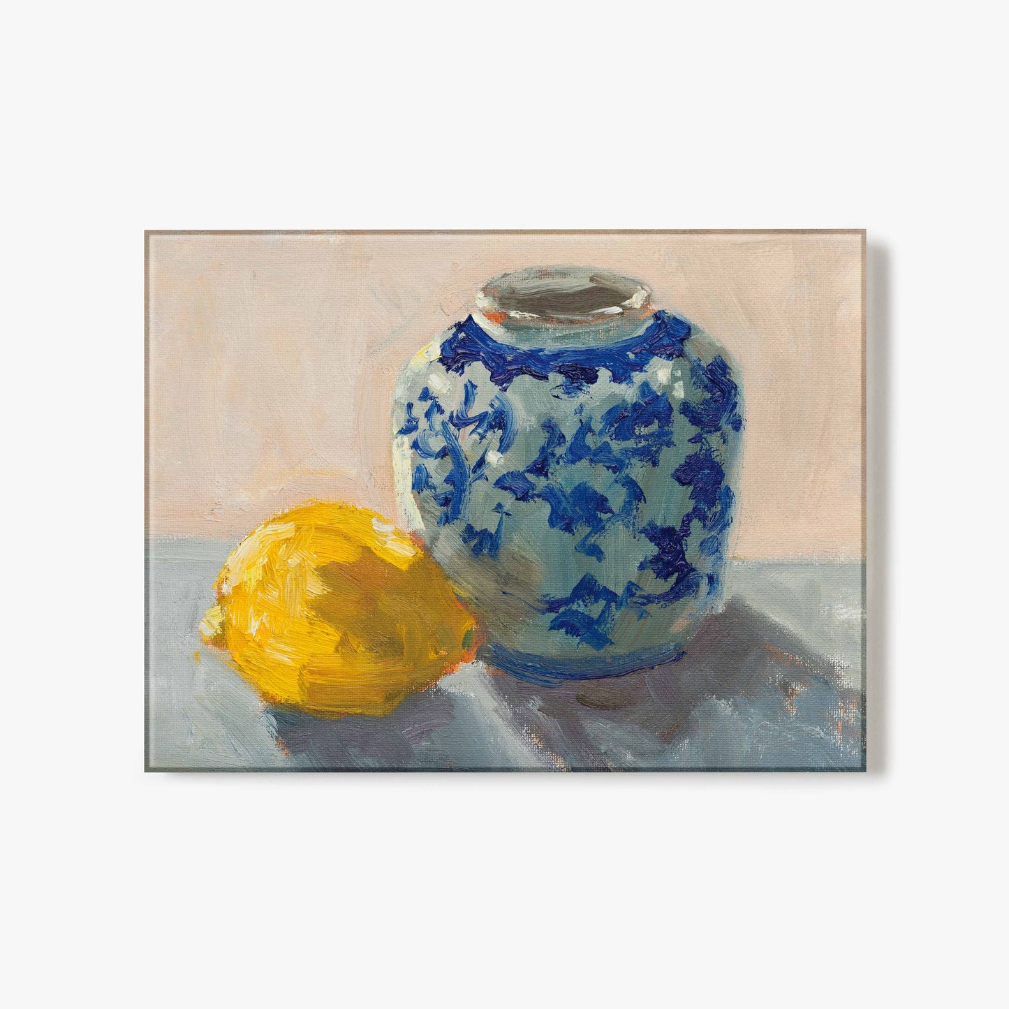 Lemon with Chinoiserie Pot