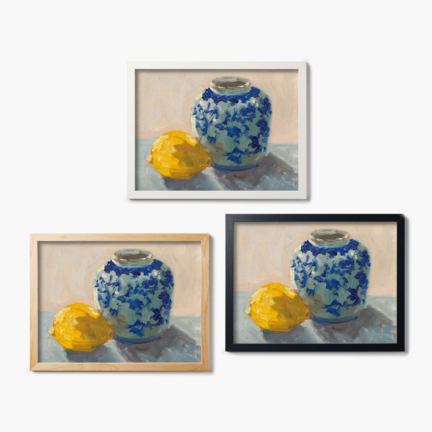 Lemon with Chinoiserie Pot