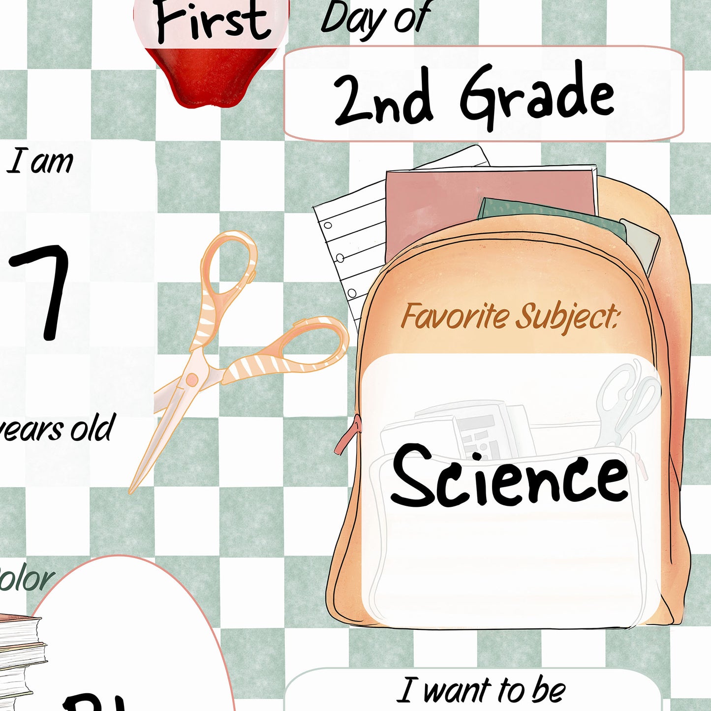 Writable Big Day Board: Meadow Mint