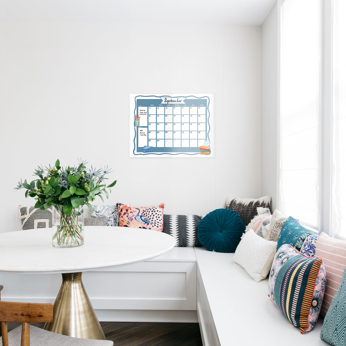 Writable Family Calendar: Sky Stream