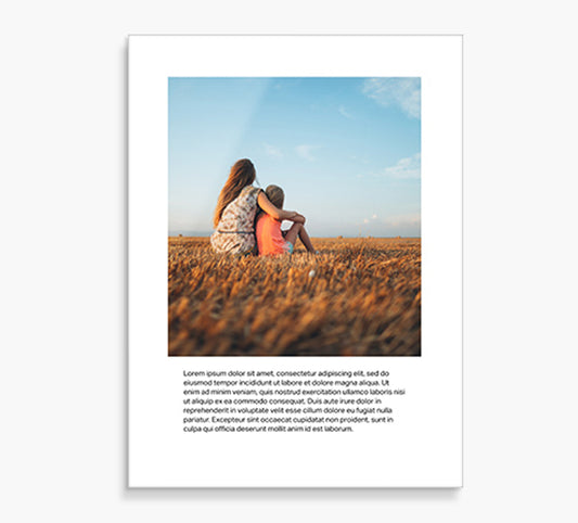 Custom Glass Prints - Letter To Mom
