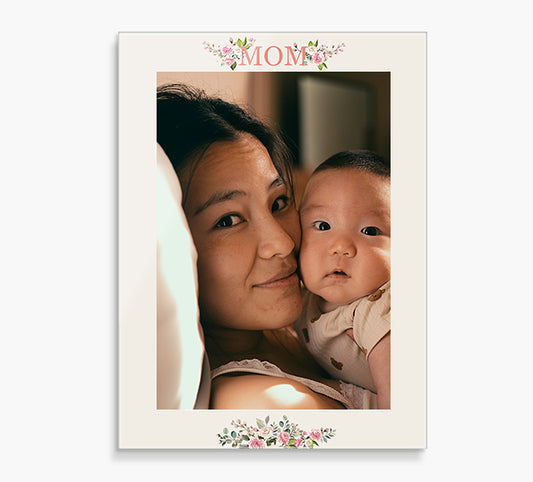 Custom Glass Prints - Mom Floral