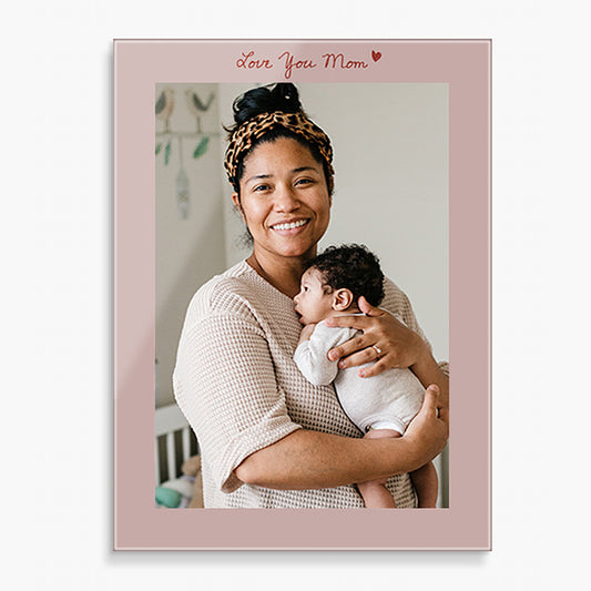 Custom Glass Prints - Love You Mom