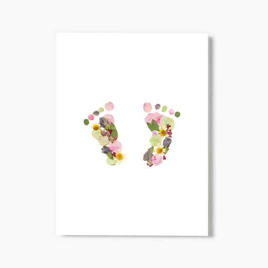 Baby Blooms Blush Meadow Pressed Floral Print