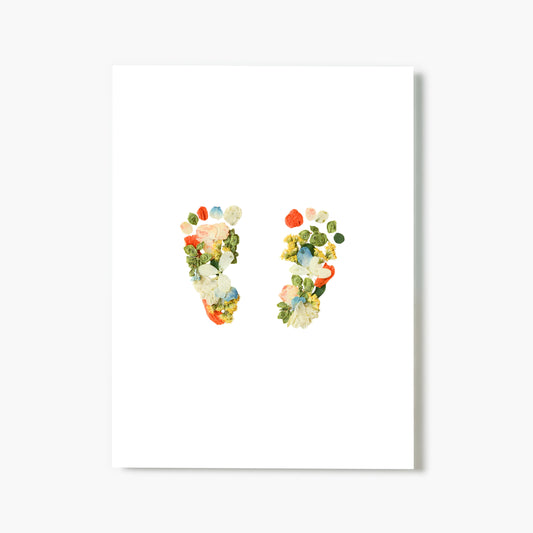 Baby Blooms Citrus Mist Pressed Floral Print