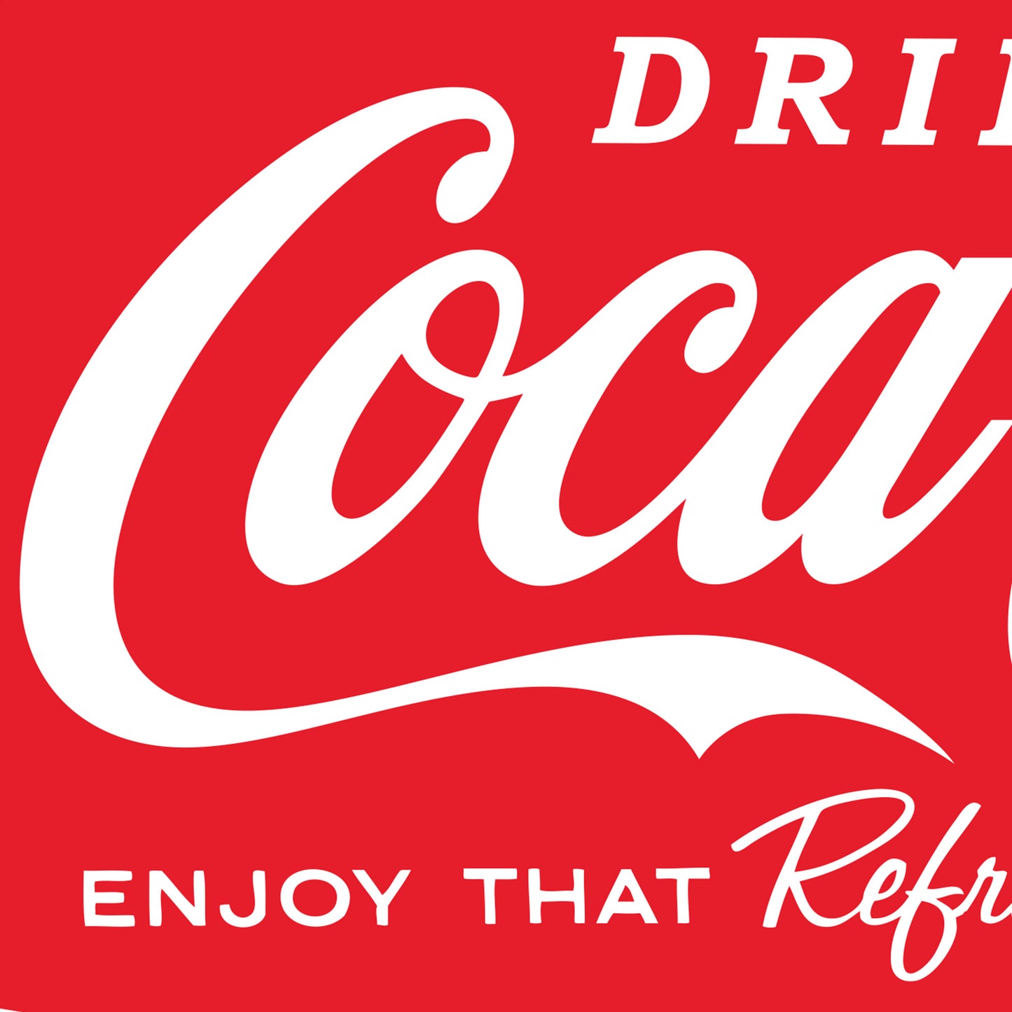 Coca-Cola Heritage Refreshing Feeling Sign