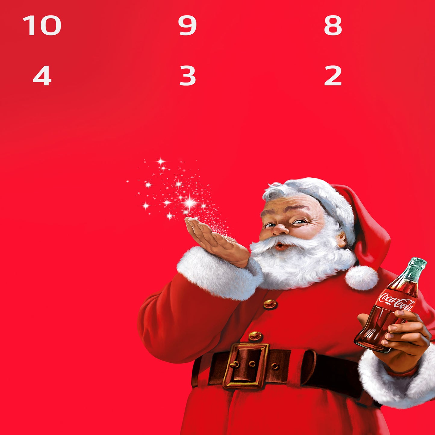 Coca-Cola Sleeps Til Christmas Modern Santa