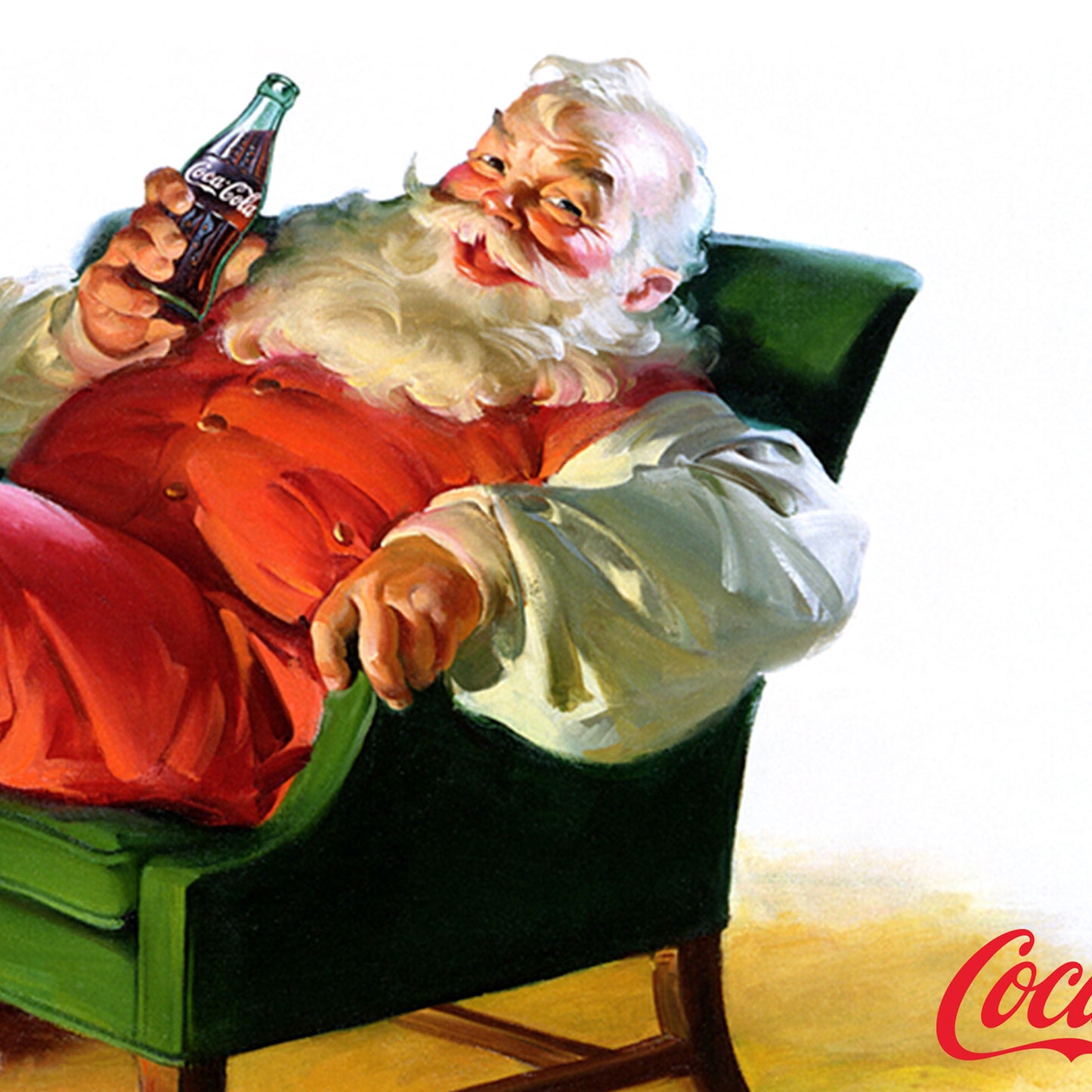 Coca-Cola Sleeps Til Christmas Vintage Santa