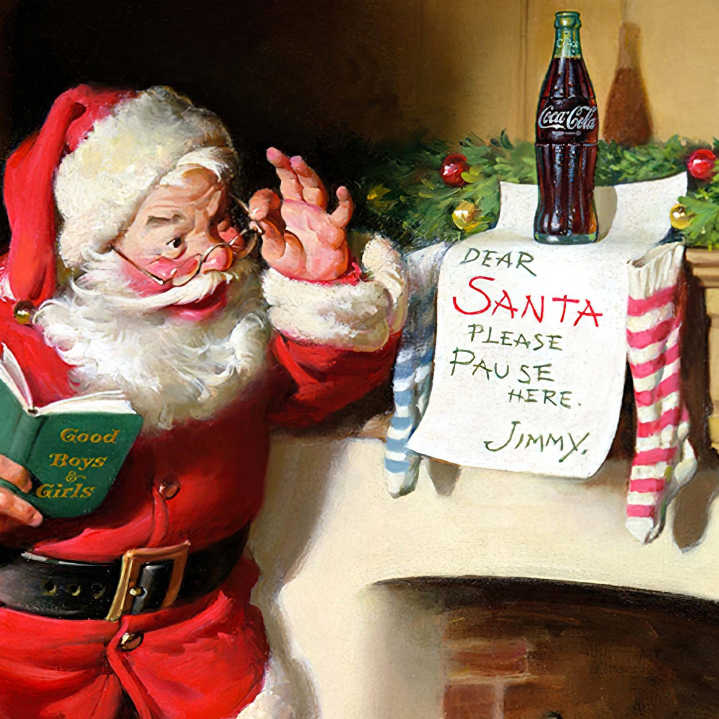 Coca-Cola Vintage Santa Letter