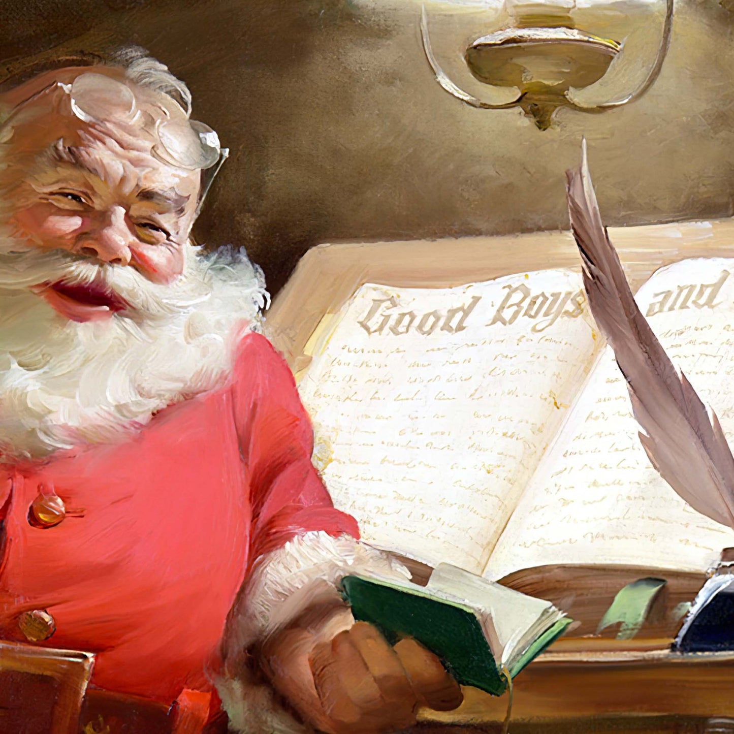 Coca-Cola Vintage Santa List