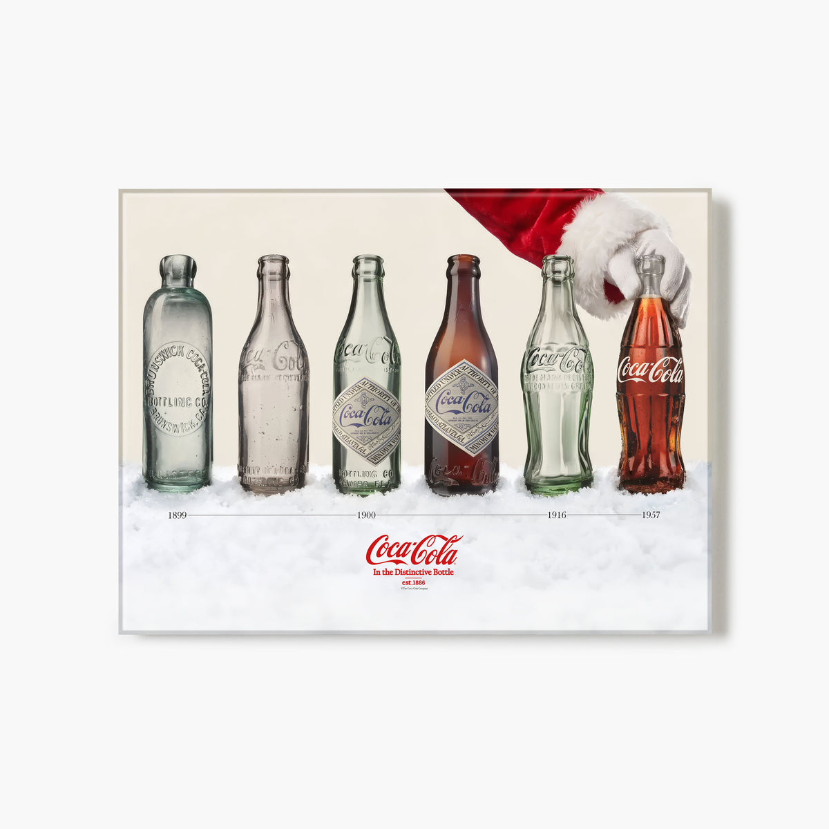 Coca-Cola Holiday Bottle Evolution