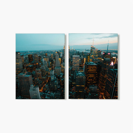New York Nights Diptych