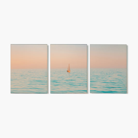 Serene Sail Triptych