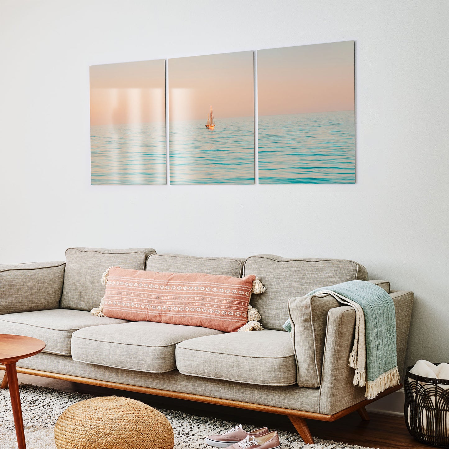 Serene Sail Triptych