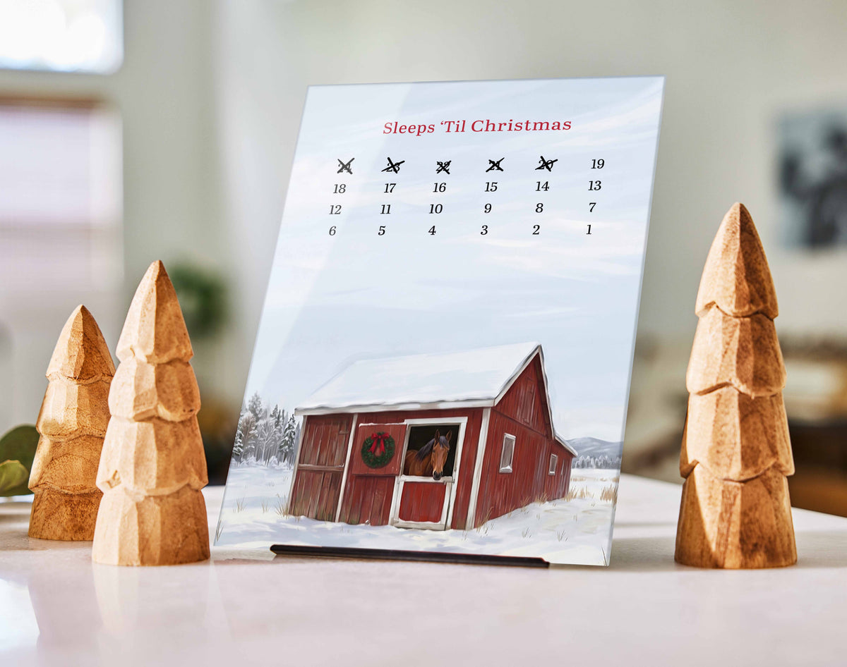Winter Stable Sleeps Til Christmas