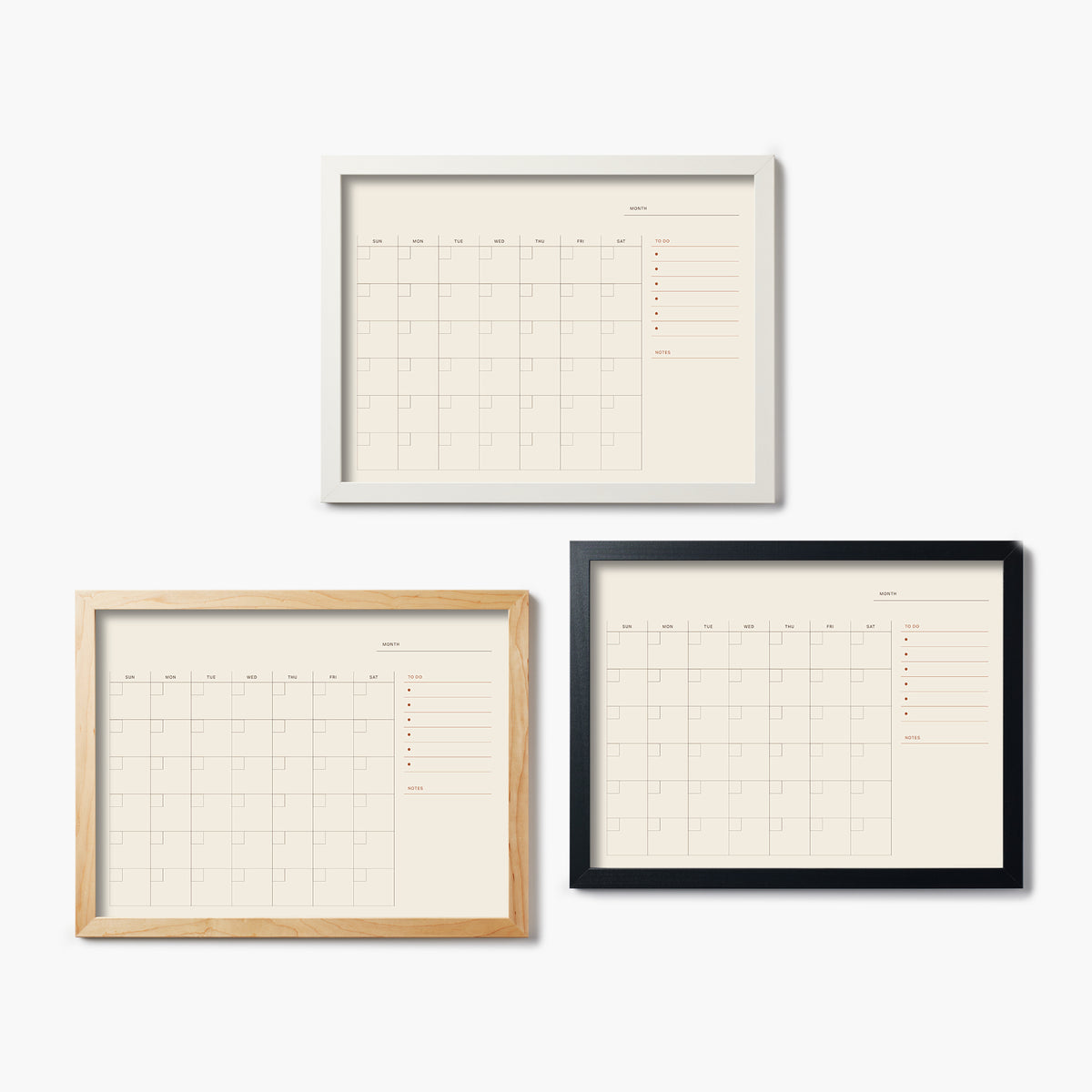 Writable Monthly Calendar: Sage