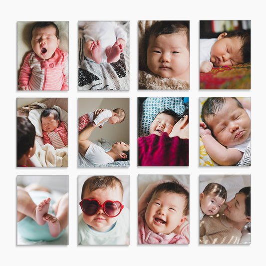 Bundle of Joy: 12 X-Small Glass Prints