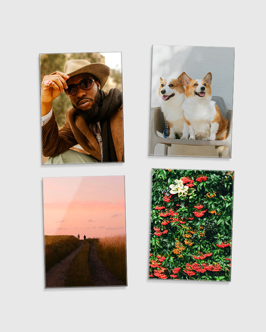 4 X-Small Glass Prints Bundle