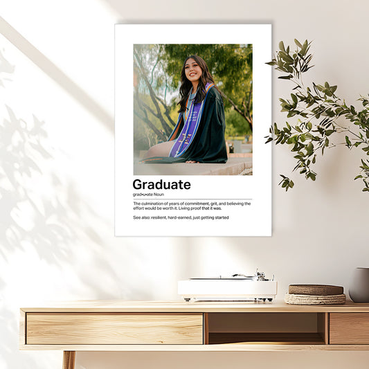 Custom Glass Prints - Graduate Definition
