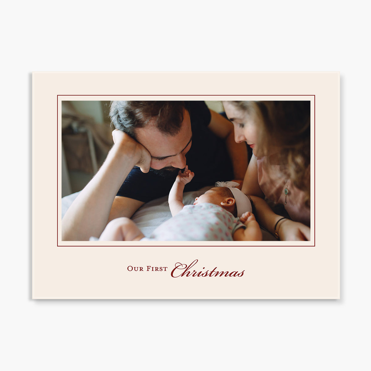 Custom Glass Prints | Our First Christmas