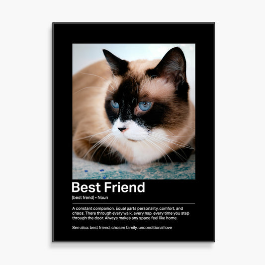 Custom Glass Prints | Best Friend Definition