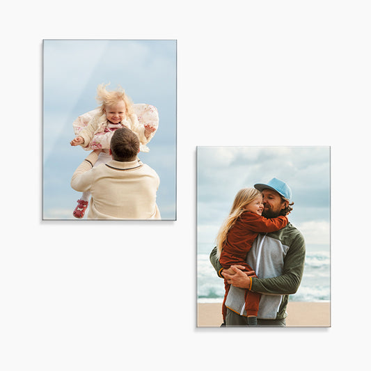 Dad Duo: 2 Medium Glass Prints Bundle
