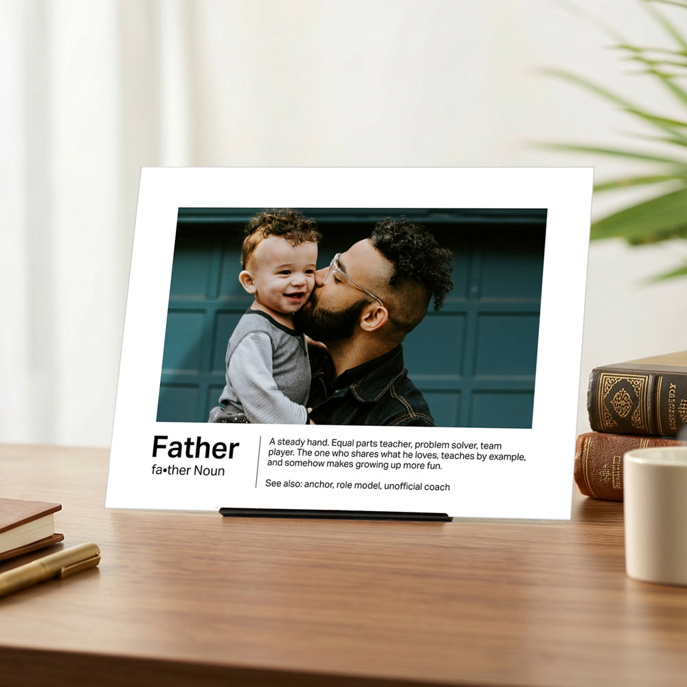 Custom Glass Prints - Father Definition