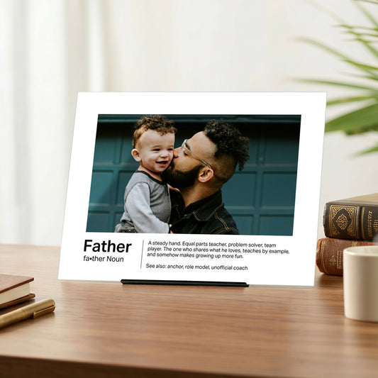 Custom Glass Prints - Father Definition