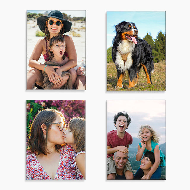 Mom Moments: 4 Medium Glass Print Bundle